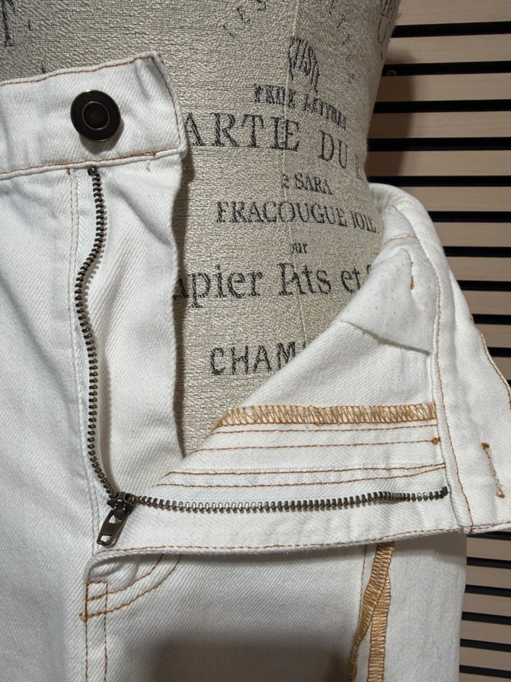 Moon River Neutral Cream Midi Skirt - Picture 8 of 9